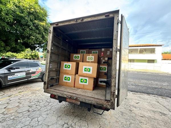 Sesapi recebe kits de medicamentos e insumos do Minist&eacute;rio da Sa&uacute;de que ser&atilde;o enviados a Picos(Imagem:Reprodu&ccedil;&atilde;o)