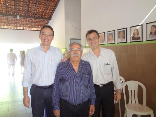 Vereador F&aacute;bio Braga, Diretor Coronel Vieira e Prefeito Gilberto J&uacute;nior.(Imagem:FlorianoNews)