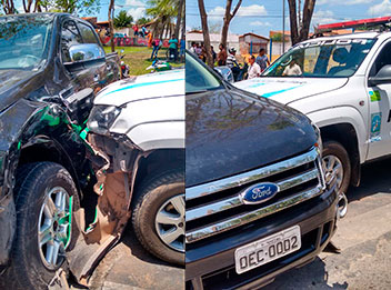 Dupla rouba carro e atropela pessoa durante perseguição
