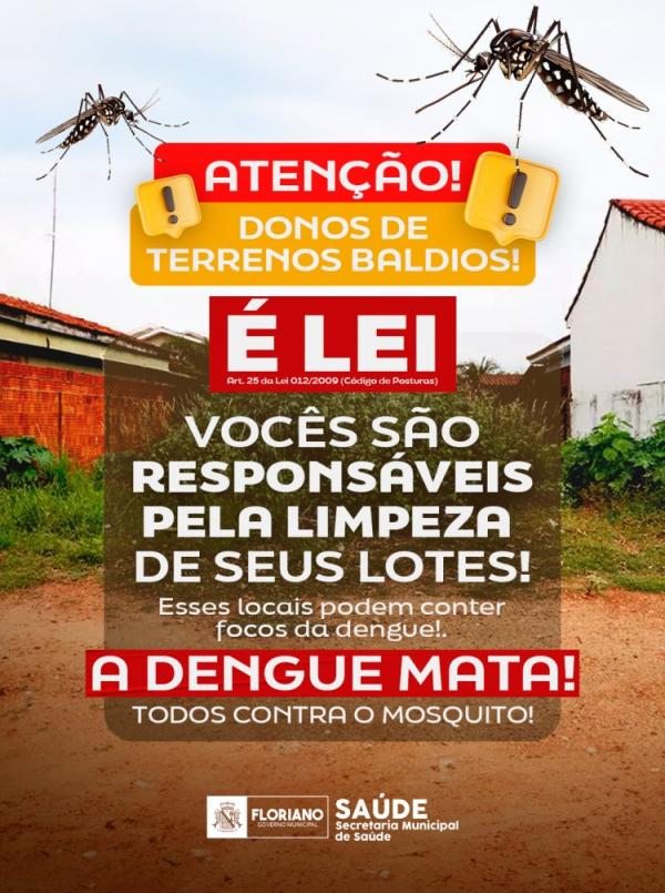  &Eacute; lei! A limpeza de terrenos baldios &eacute; de responsabilidade dos propriet&aacute;rios.(Imagem:Secom)