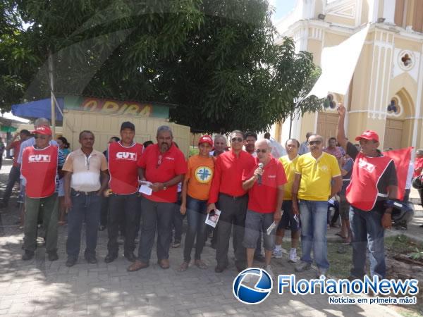 Manifesta&ccedil;&otilde;es promovidas por centrais sindicais.(Imagem:FlorianoNews)