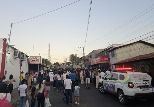 3º BPM reforça segurança durante procissão de encerramento dos festejos de Nossa Senhora da Guia.(Imagem:Divulgação/PM)