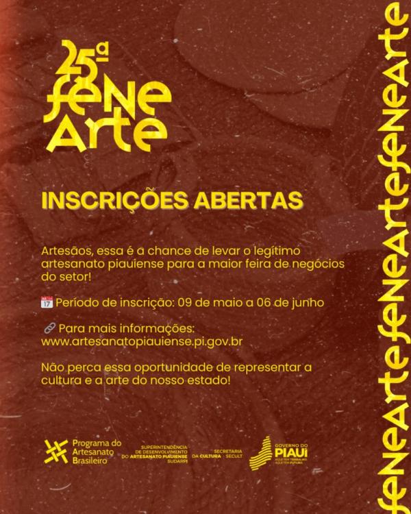 Inscrições para a 25ª Fenearte seguem abertas até sexta (6)