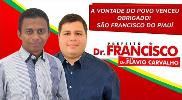 Prefeito consegue reeleger-se e quebra tabu hist&oacute;rico de 20 anos em S&atilde;o Francisco do Piau&iacute;.(Imagem:Divulga&ccedil;&atilde;o)