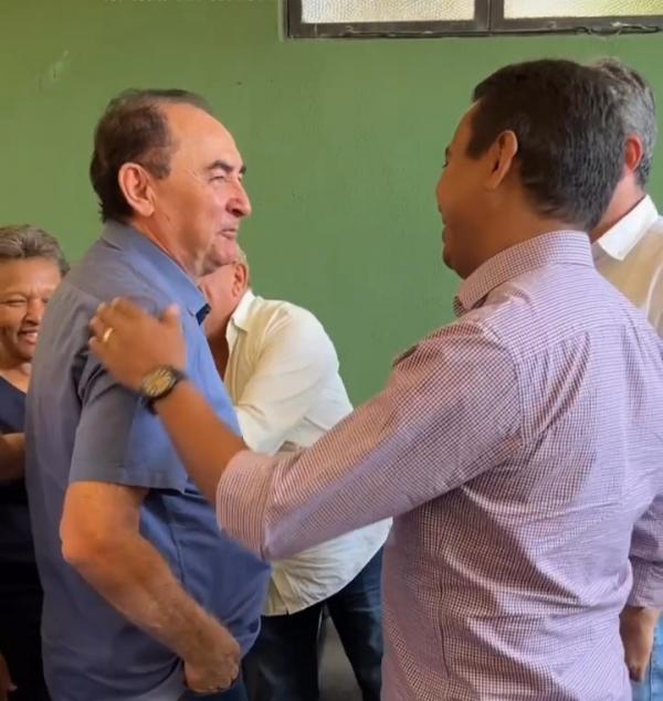 Dr. Francisco e o prefeito de Floriano, Ant&ocirc;nio Reis(Imagem:Reprodu&ccedil;&atilde;o)