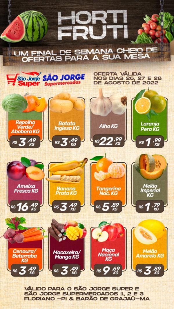 Fim de semana com economia, &eacute; no S&atilde;o Jorge Super e S&atilde;o Jorge Supermercados(Imagem:Divulga&ccedil;&atilde;o)