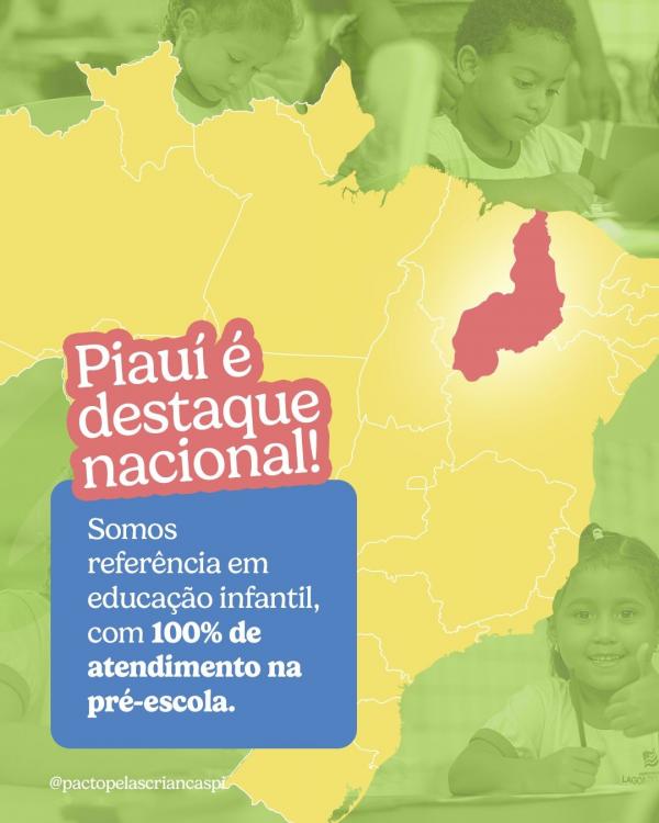 Piauí é destaque nacional com universalização do acesso à Pré-escola, aponta estudo(Imagem:Divulgação)