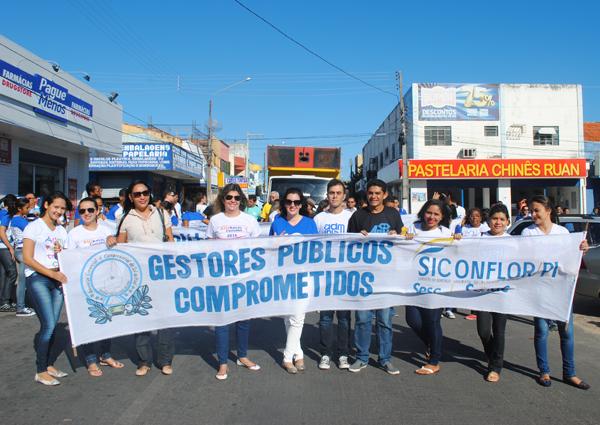 FAESF participa de manifestação contra a violência em Floriano.(Imagem:FAESF)