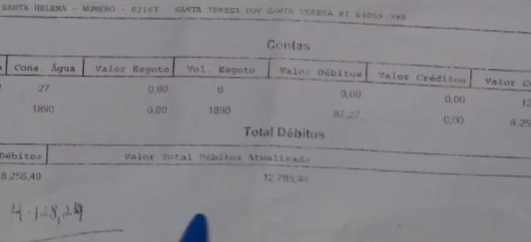 D&eacute;bito de Maria do Socorro Oliveira chega a mais de 12 mil reais.(Imagem:Reprodu&ccedil;&atilde;o/TV Clube)