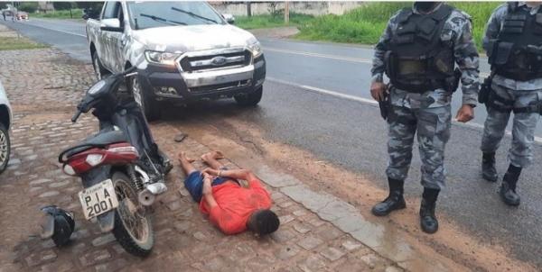 Moto roubada no Maranh&atilde;o &eacute; encontrada e suspeito &eacute; preso em Floriano(Imagem:Reprodu&ccedil;&atilde;o)
