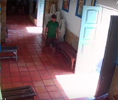 Homem é preso suspeito de roubar cofre com dízimo de igreja