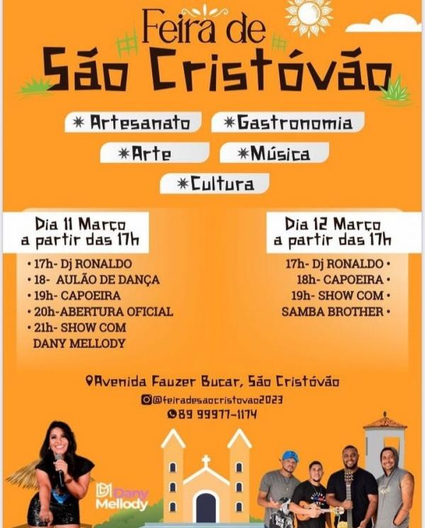 Floriano: I Feira de São Cristovão terá início neste sábado (11)