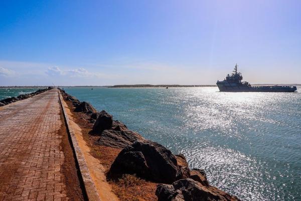 Obras do pátio do Porto Piauí devem ser concluídas em 90 dias