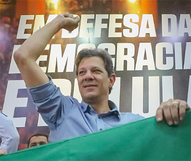 Haddad deseja sucesso ao presidente eleito Bolsonaro