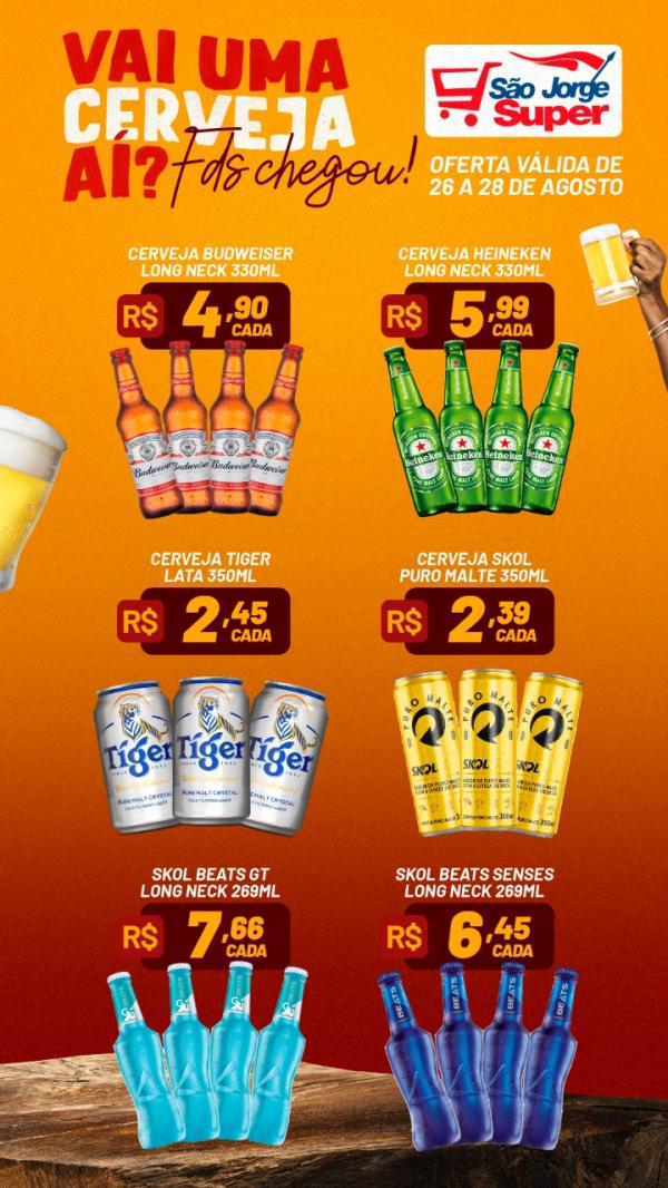 Fim de semana com economia, &eacute; no S&atilde;o Jorge Super e S&atilde;o Jorge Supermercados(Imagem:Divulga&ccedil;&atilde;o)