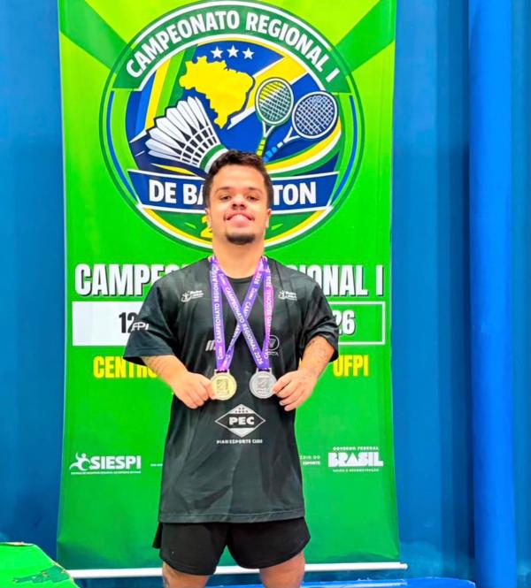 Piauí conquista 97 medalhas no Campeonato Regional de Badminton e Parabadminton(Imagem:Ascom Secepi)