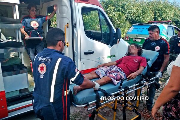 Suspeito de violência doméstica fratura o pé ao cair dentro de túmulo enquanto fugia da polícia