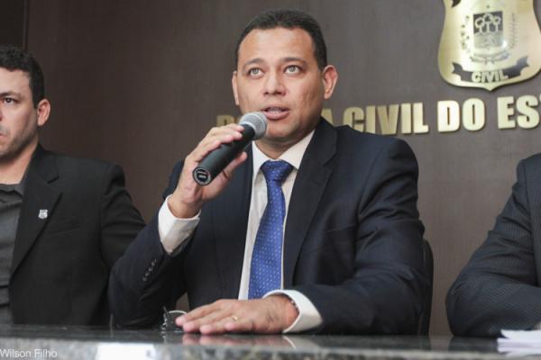 Riedel Batista, delegado Geral da Pol&iacute;cia Civil.(Imagem:Wilson Filho)