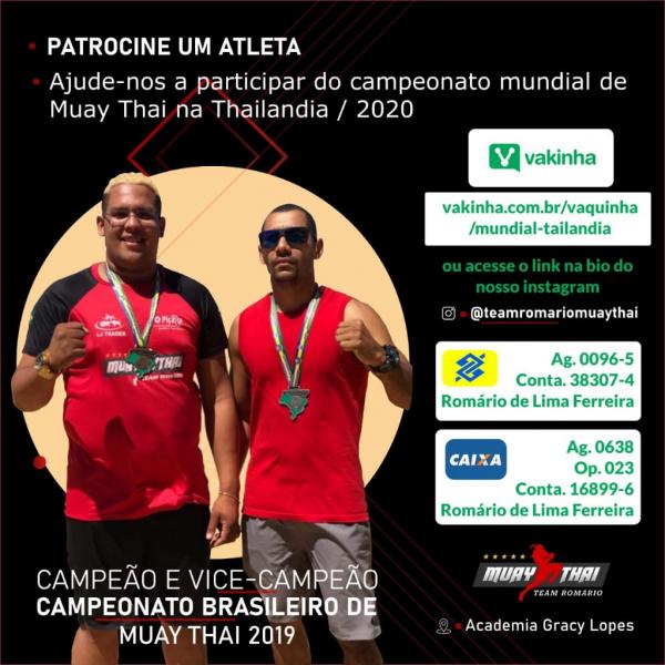 Patrocine um atleta de Muay Thai