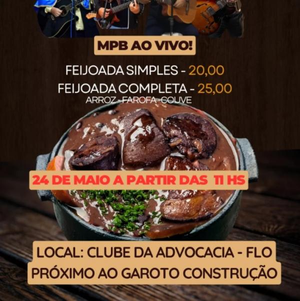 AAFLOR realiza feijoada festiva com música ao vivo e valorização dos artistas locais em Floriano