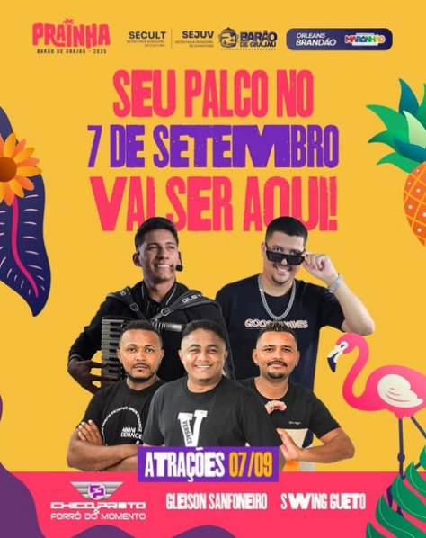 7 de Setembro promete grande festa em Barão de Grajaú