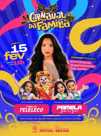 Floriano se prepara para o Carnaval da Família neste domingo