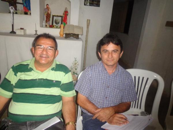 Salom&atilde;o Holanda, Vice-prefeito de Floriano e Secret&aacute;rio de Desenvolvimento Rural, Edvaldo Ara&uacute;jo.(Imagem:FlorianoNews)