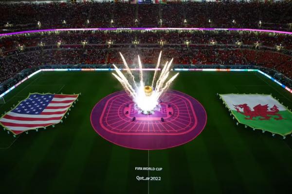 Est&aacute;dio Ahmad Bin Ali antes de Estados Unidos x Pa&iacute;s de Gales.(Imagem:REUTERS/Fabrizio Bensch)