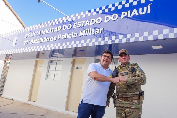 Governador entrega nova sede de batalhão da PM e destaca reforço na segurança pública em Parnaíba