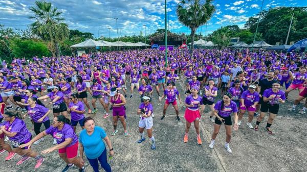 Mulheres participam da 6ª Corrida de Enfrentamento ao Feminicídio e reforçam importância da denúncia