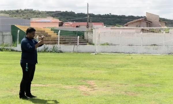 FFP realiza inspe&ccedil;&atilde;o no est&aacute;dio Helv&iacute;dio Nunes, em Picos.(Imagem:TV Picos)