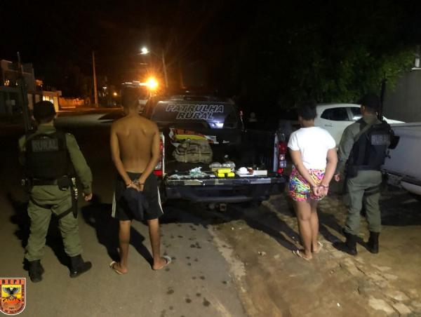 Casal é preso por tráfico de drogas na cidade de Picos
