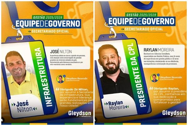 Prefeito Gleydson Resende anuncia secretariado para a gest&atilde;o 2025-2028 em Bar&atilde;o de Graja&uacute;(Imagem:Reprodu&ccedil;&atilde;o/Instagram)