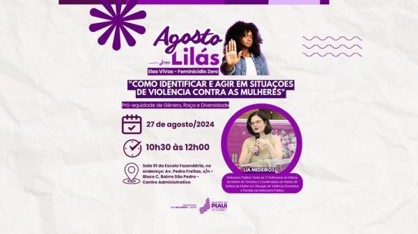 Secretaria das Mulheres promove palestra sobre como identificar e agir em situações de violência