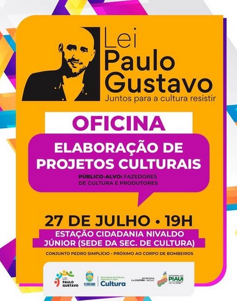 Secretaria de Cultura promove oficina para projetos culturais através da Lei Paulo Gustavo