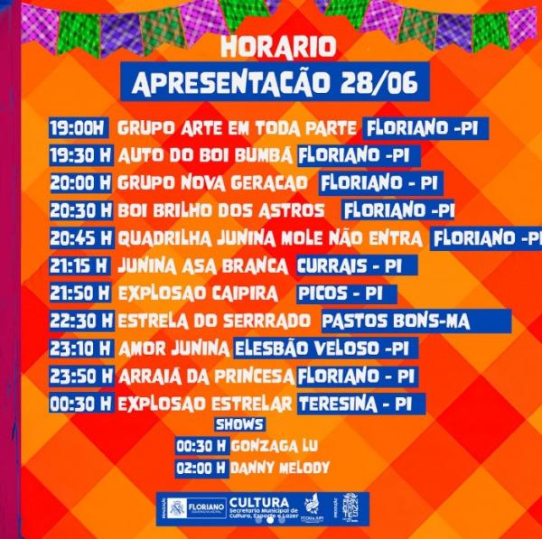 Floriano se prepara para o Festival São João de Tradição. (Imagem:Reprodução/Instagram)