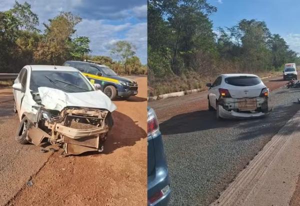 Ap&oacute;s consumir &aacute;lcool, motorista invade pista e atinge moto na BR-343; motociclista morreu.(Imagem:Pol&iacute;cia Rodovi&aacute;ria Federal)