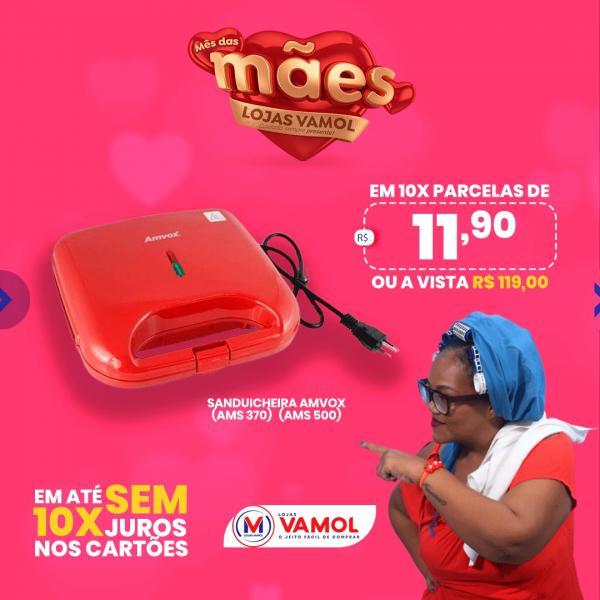 Semana especial Dia das M&atilde;es &eacute; na Lojas Vamol(Imagem:Divulga&ccedil;&atilde;o)