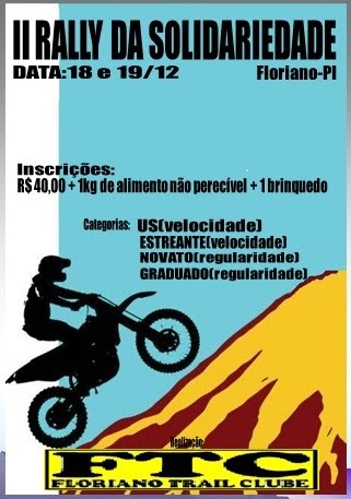 II Rally da solidariedade será neste final de semana em Floriano