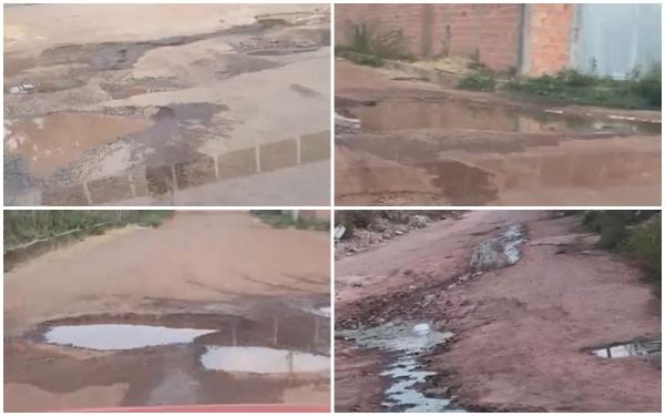 Moradores do Loteamento Ant&ocirc;nio Guilherme em Floriano reclamam de condi&ccedil;&otilde;es prec&aacute;rias de infraestrutura.(Imagem:Divulga&ccedil;&atilde;o)