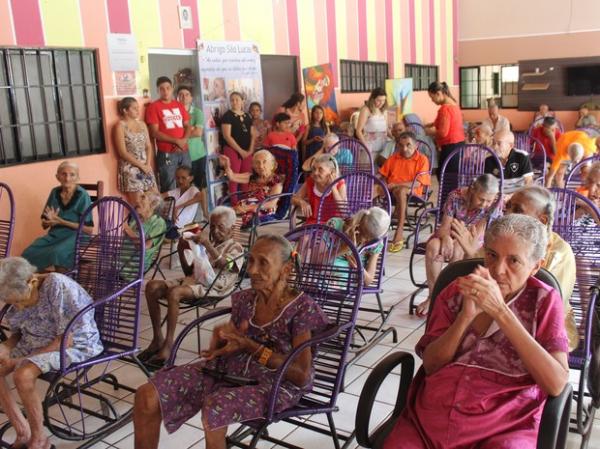 Abrigo S&atilde;o Lucas mant&eacute;m mais de 60 idosos em Teresina.(Imagem:Ellyo Teixeira/G1)