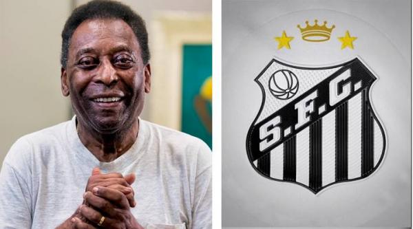 Pelé será homenageado pelo Santos com coroa no escudo do time em 2023