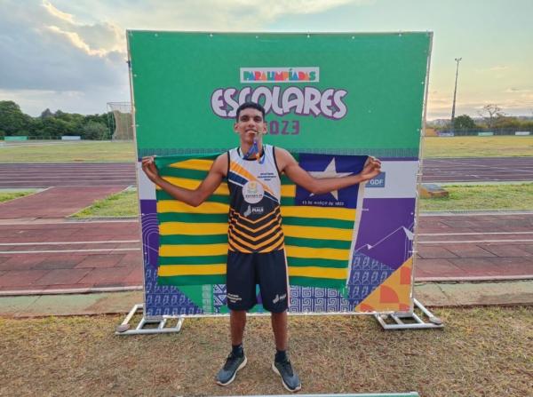 Estudante da rede estadual conquista medalha de bronze nas Paralimpíadas Escolares