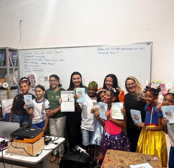  Educa&ccedil;&atilde;o Ambiental promove a&ccedil;&atilde;o contra queimadas na Escola Municipal Ant&ocirc;nio Waquim.(Imagem:Reprodu&ccedil;&atilde;o/Instagram)