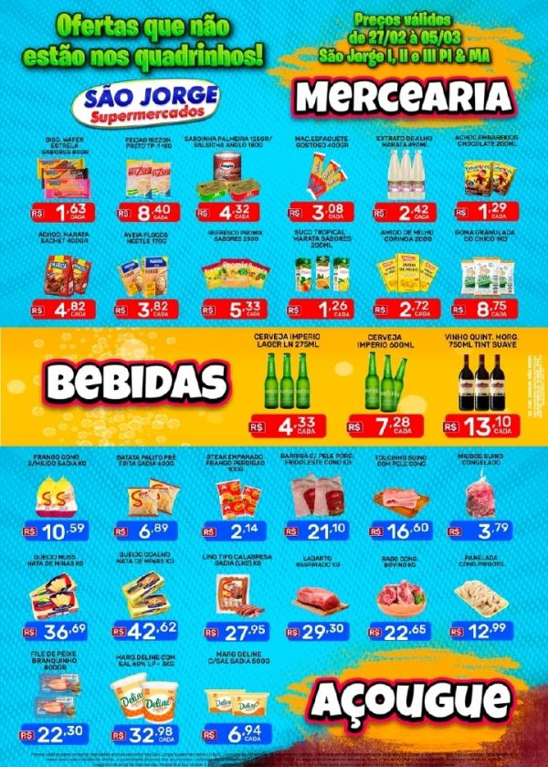 Confira as ofertas da semana do S&atilde;o Jorge Supermercados(Imagem:Divulga&ccedil;&atilde;o)