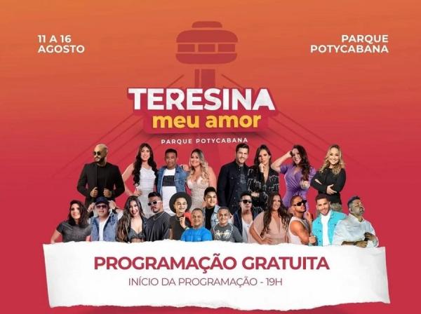 Festival presenteia Teresina com shows gratuitos no Parque Potycabana
