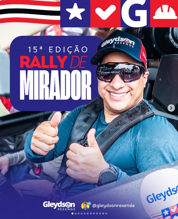 Prefeito Gleydson Resende participa do Grande Rally do Sertão em Mirador-MA