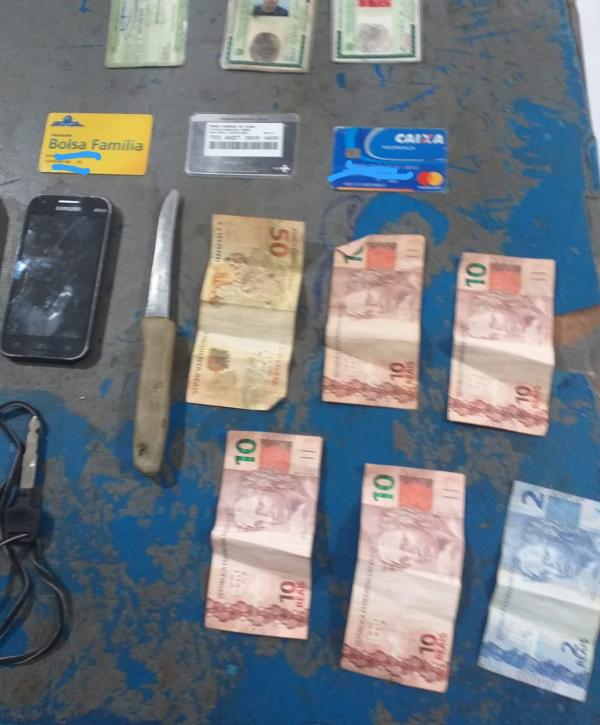 Polícia Militar de Floriano prende suspeito de furto e recupera pertences das vítimas