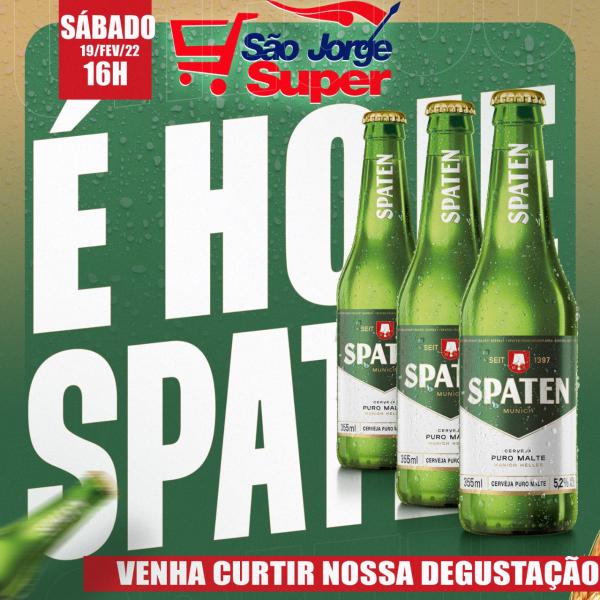 São Jorge Super e Rio Parnaíba Restaurante apresentam o lançamento da cerveja Spaten