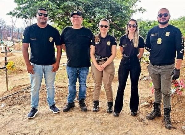 Polícia Civil de Floriano realiza exumação de corpo para investigar possível envenenamento